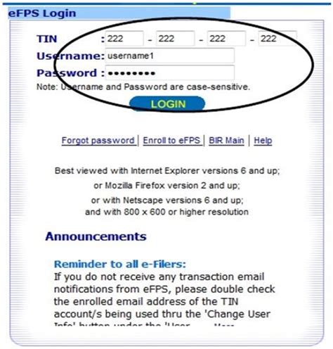 efps online login|eFPS Home .
